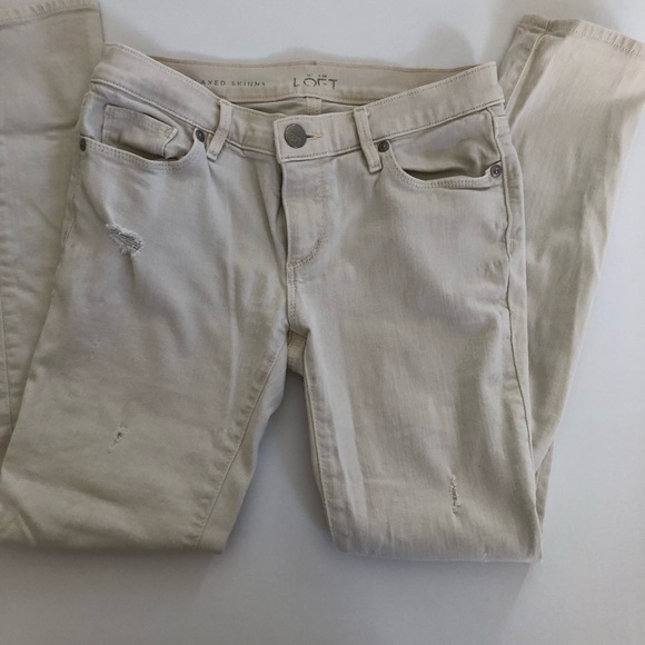 Loft Distressed Relaxed-Skinny Jeans (petite) - Picture 7 of 7